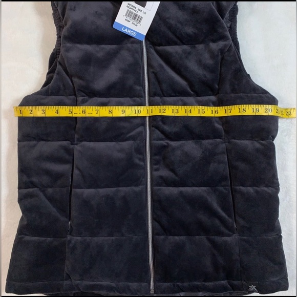 ZEROXPOSUR Dark Gray Large juniors Full Zip Soft Velour Vest Front Pockets NEW - Picture 11 of 12